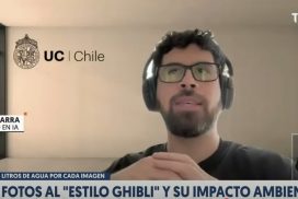 Denis Parra es consultado por Canal 13 sobre el consumo de agua por imágenes generadas con Chat GPT al estilo Ghibli